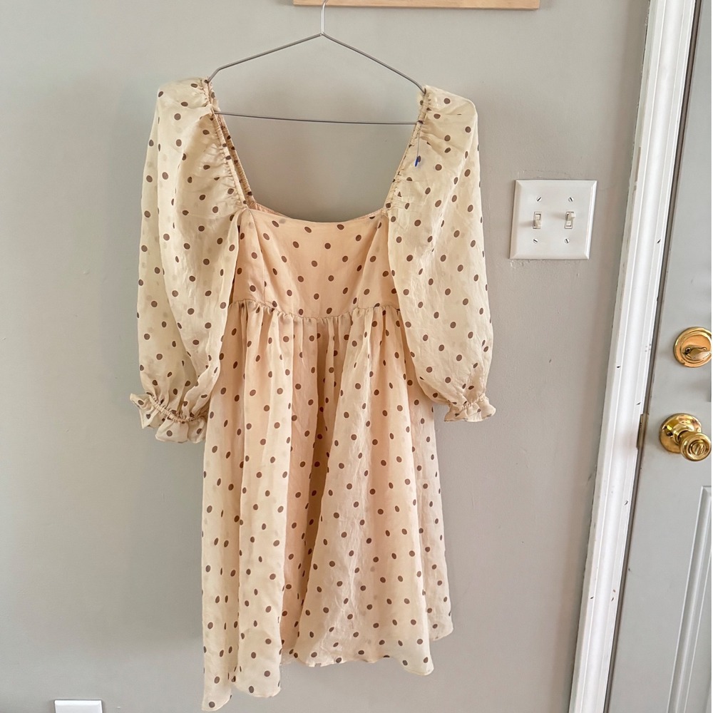 Storia XS polka dot baby doll dress